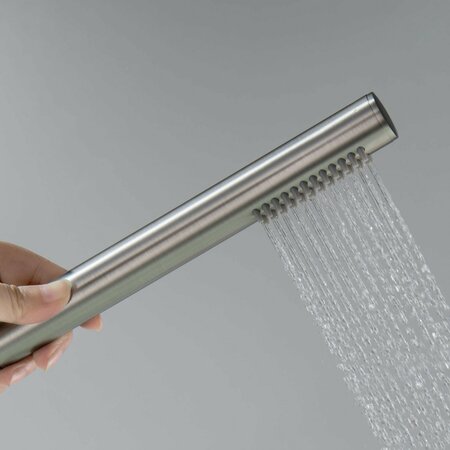 Kibi Circular Metal Handheld Shower Head - Brushed Nickel HS1003BN